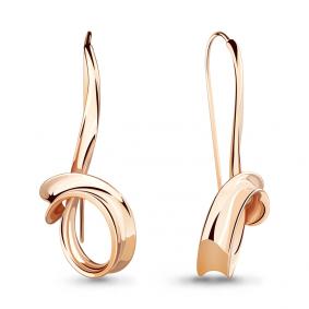 Серьги из золочёного серебра AQUAMARINE А33890-п А33890-п фото