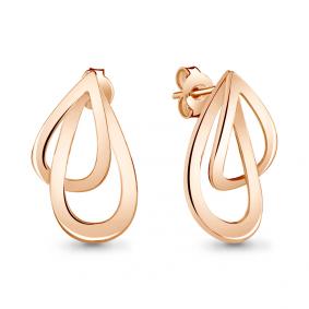 Серьги из золочёного серебра AQUAMARINE А33903-п А33903-п фото