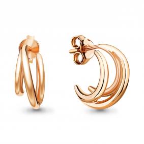 Серьги из золочёного серебра AQUAMARINE А33912-п А33912-п фото