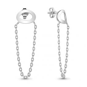 Серебряные серьги AQUAMARINE А33919 А33919 фото