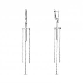 Серебряные серьги AQUAMARINE А33926 А33926 фото