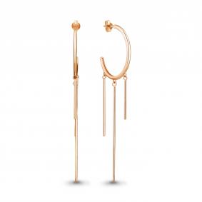 Серьги из золочёного серебра AQUAMARINE А33927-пк А33927-пк фото