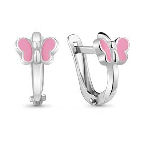 Серебряные серьги AQUAMARINE А33930 с эмалью А33930 фото