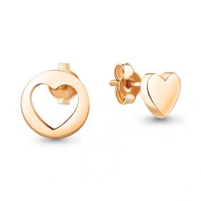 Серьги из золочёного серебра AQUAMARINE А33934-п А33934-п фото