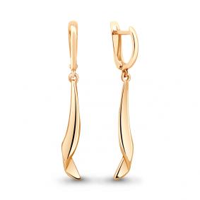 Серьги из золочёного серебра AQUAMARINE А33991-п А33991-п фото