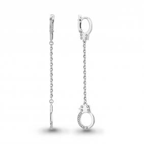 Серебряные серьги AQUAMARINE А33994 А33994 фото