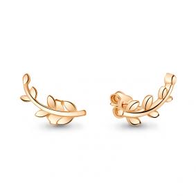 Серьги из золочёного серебра AQUAMARINE А33999-п А33999-п фото