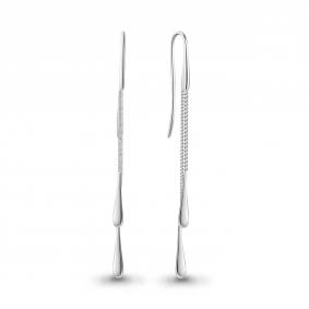 Серебряные серьги AQUAMARINE А34004 А34004 фото