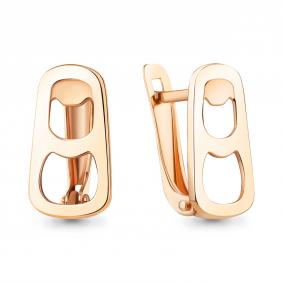 Серьги из золочёного серебра AQUAMARINE А34088-п А34088-п фото