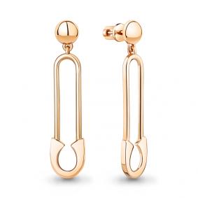 Серьги из золочёного серебра AQUAMARINE А34139-п А34139-п фото
