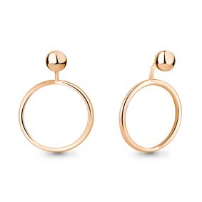 Серьги из золочёного серебра AQUAMARINE А34152-п А34152-п фото
