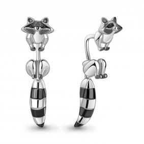 Серебряные серьги AQUAMARINE А34184 А34184 фото