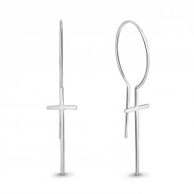 Серебряные серьги AQUAMARINE А34190 А34190 фото