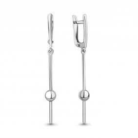 Серебряные серьги AQUAMARINE А34407 А34407 фото