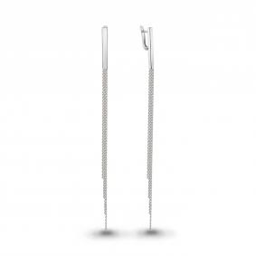 Серебряные серьги AQUAMARINE А34423 А34423 фото