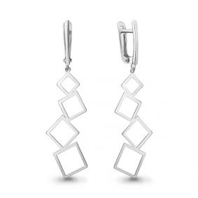 Серебряные серьги AQUAMARINE А34540 А34540 фото