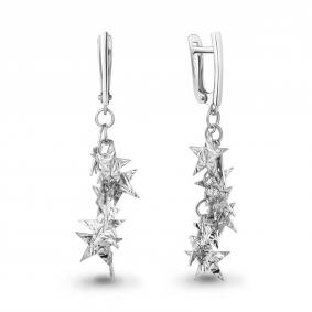 Серебряные серьги AQUAMARINE А34541 А34541 фото