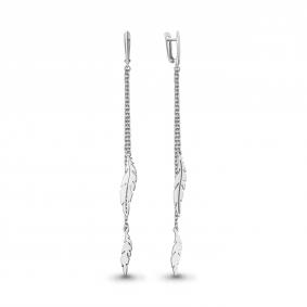 Серебряные серьги AQUAMARINE А34848 А34848 фото