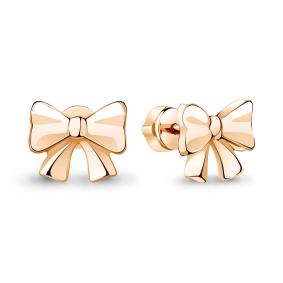 Серьги из золочёного серебра AQUAMARINE А35075-п А35075-п фото