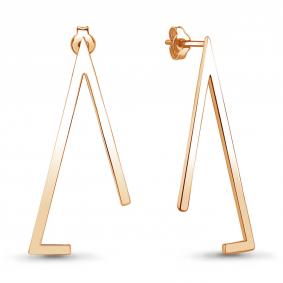 Серьги из золочёного серебра AQUAMARINE А36042-п А36042-п фото