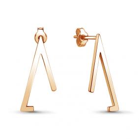 Серьги из золочёного серебра AQUAMARINE А36043-п А36043-п фото