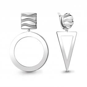 Серебряные серьги AQUAMARINE А36063 А36063 фото