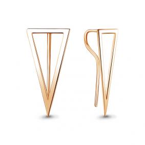 Серьги из золочёного серебра AQUAMARINE А36091-п А36091-п фото