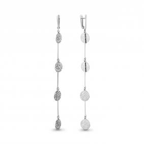 Серебряные серьги AQUAMARINE А36124 А36124 фото