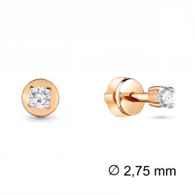 Серьги из золочёного серебра AQUAMARINE А416851А-п с фианитом А416851А-п фото