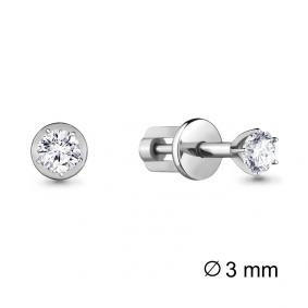 Серебряные серьги AQUAMARINE А42082 с Swarovski А42082 фото