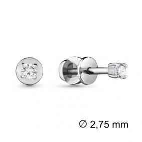 Серебряные серьги AQUAMARINE А42084 с Swarovski А42084 фото