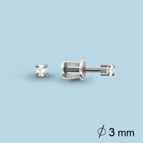 Серебряные серьги AQUAMARINE А42086 с Swarovski А42086 фото