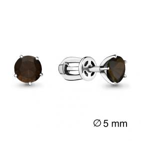 Серебряные серьги AQUAMARINE А4403701 с кварцем А4403701 фото