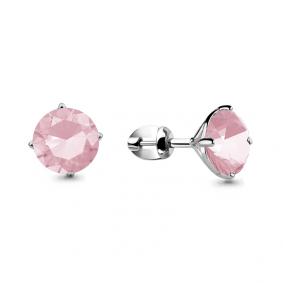 Серебряные серьги AQUAMARINE А46044Р с фианитом А46044Р фото
