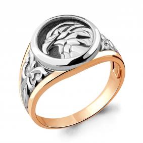 Кольцо из золочёного серебра AQUAMARINE А54677-пк А54677-пк фото