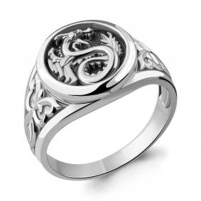 Серебряное кольцо Символ года Дракон AQUAMARINE А54679 А54679 фото