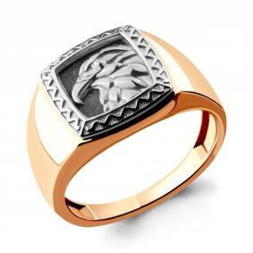 Кольцо из золочёного серебра AQUAMARINE А54682-пк А54682-пк фото