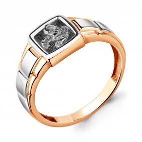 Кольцо Знак зодиака Скорпион из золоченого серебра AQUAMARINE А54688-пк А54688-пк фото