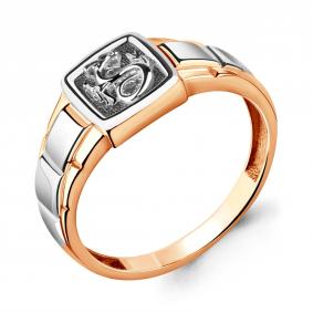 Кольцо из золочёного серебра AQUAMARINE А54689-пк А54689-пк фото