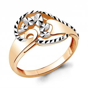 Кольцо из золочёного серебра AQUAMARINE А54761-пк А54761-пк фото