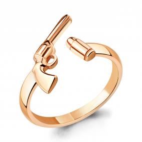 Кольцо из золочёного серебра AQUAMARINE А54769-п А54769-п фото