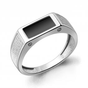 Серебряное кольцо AQUAMARINE А600489Ч с фианитом А600489Ч фото