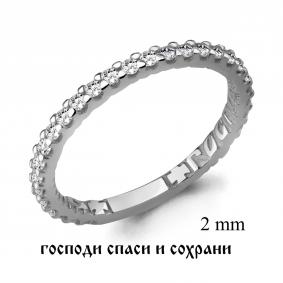 Серебряное кольцо AQUAMARINE А61517А с фианитом А61517А фото