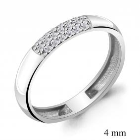 Серебряное кольцо AQUAMARINE А61676А с фианитом А61676А фото
