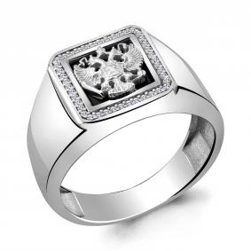 Серебряное кольцо AQUAMARINE А62143А с фианитом А62143А фото