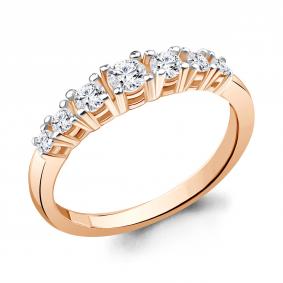 Кольцо из золочёного серебра AQUAMARINE А62408А-п с фианитом и Swarovski А62408А-п фото