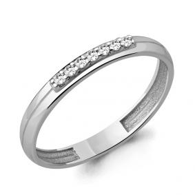 Серебряное кольцо AQUAMARINE А63495А с фианитом А63495А фото