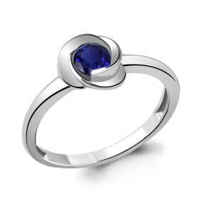 Серебряное кольцо AQUAMARINE А63892Н с гидротермальным сапфиром А63892Н фото