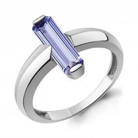 Серебряное кольцо AQUAMARINE А650070603 с танзанитом А650070603 фото