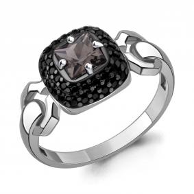 Серебряное кольцо AQUAMARINE А650184Ч с ювелирным кристаллом А650184Ч фото